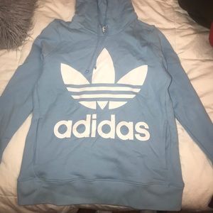 Women’s adidas light blue hoodie